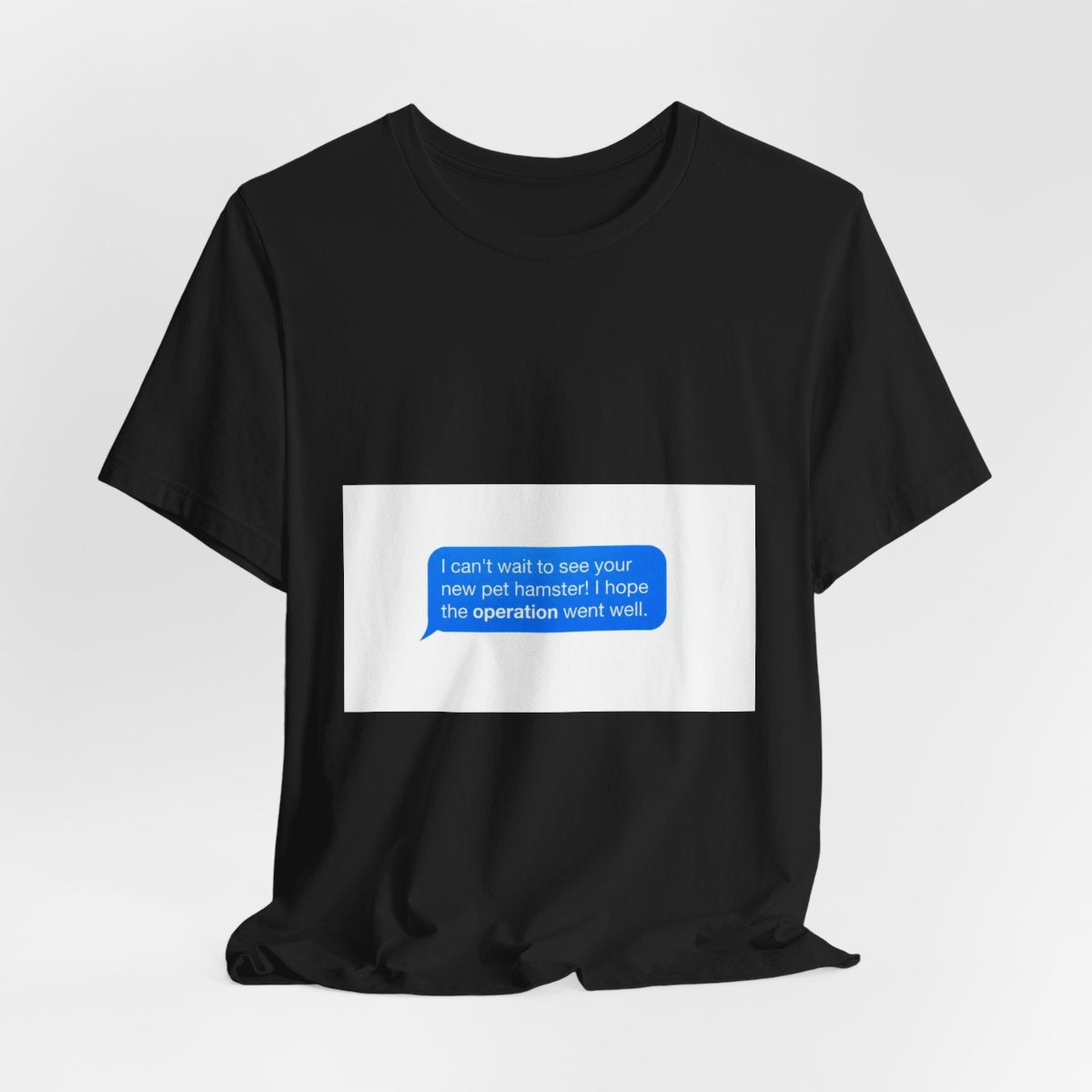 Ctrl Alt Feelings design on a Sort Of Ish unisex tee, black, hanging